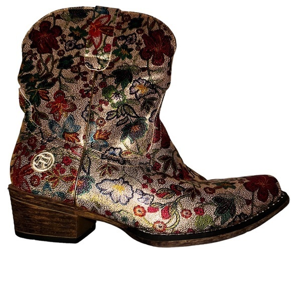 Roper Ingrid Floral Western booties - Picture 4 of 7
